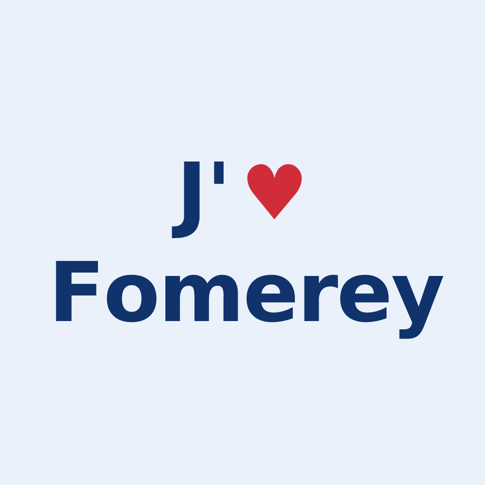 Sticker personnalisé Fomerey — design J'aime Fomerey