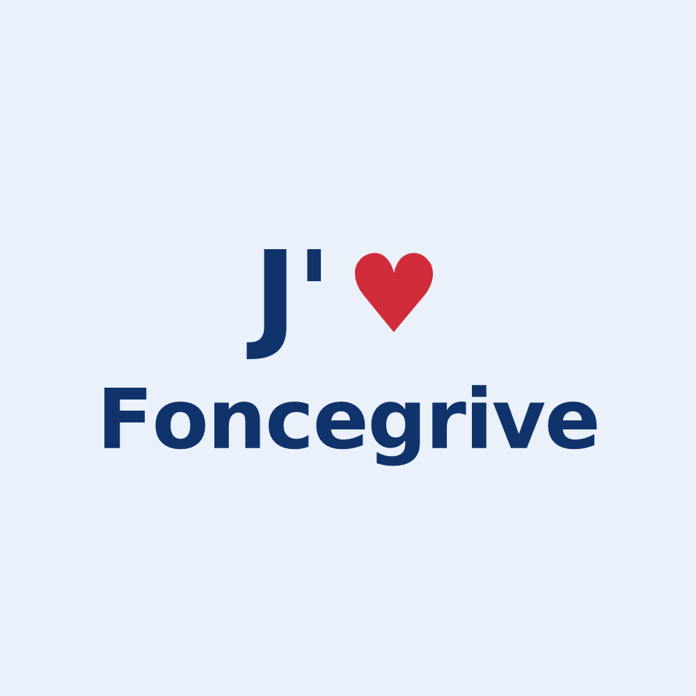 Sticker personnalisé Foncegrive — design J'aime Foncegrive