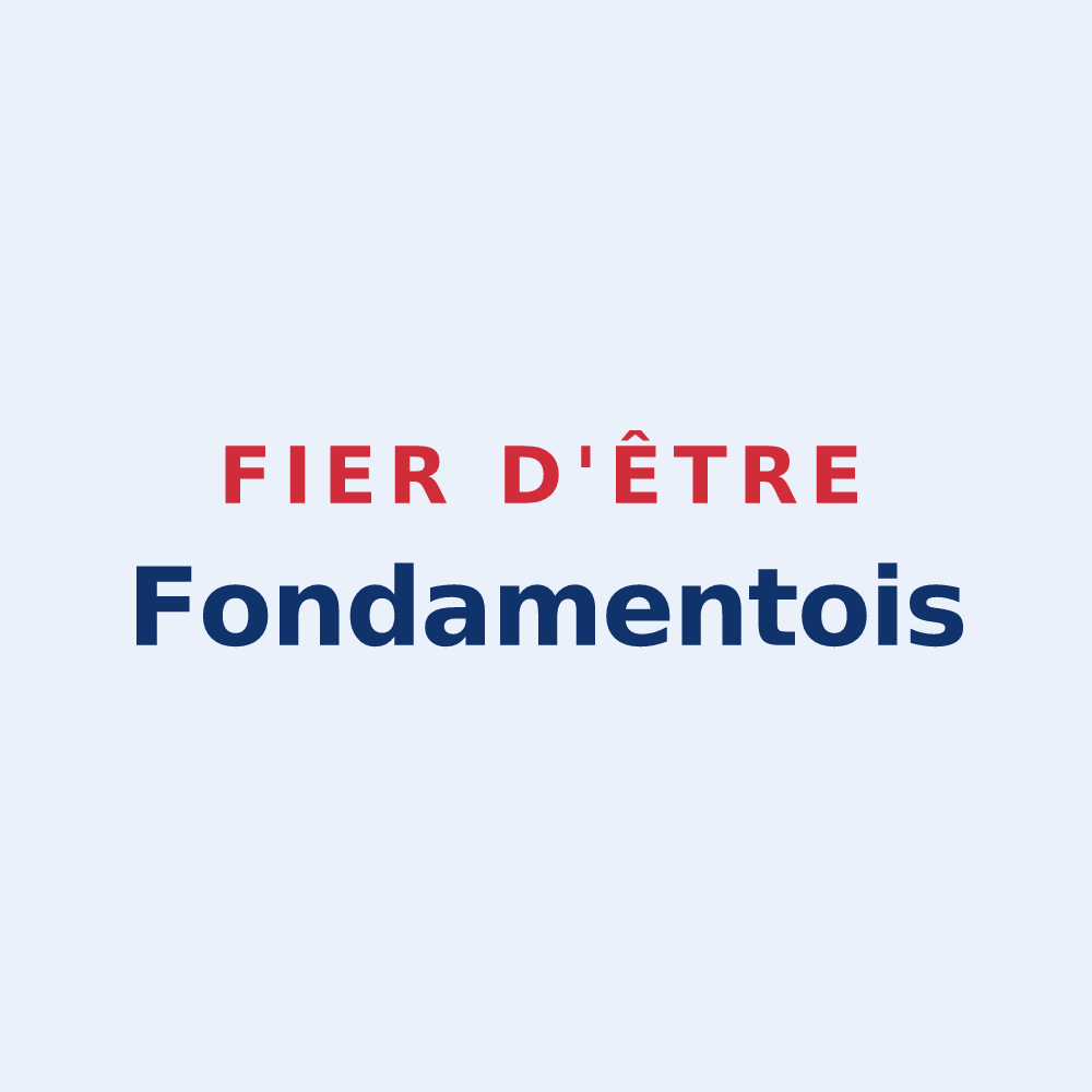 Sticker « Fier d'être Fondamentois » — design pour Fondamente