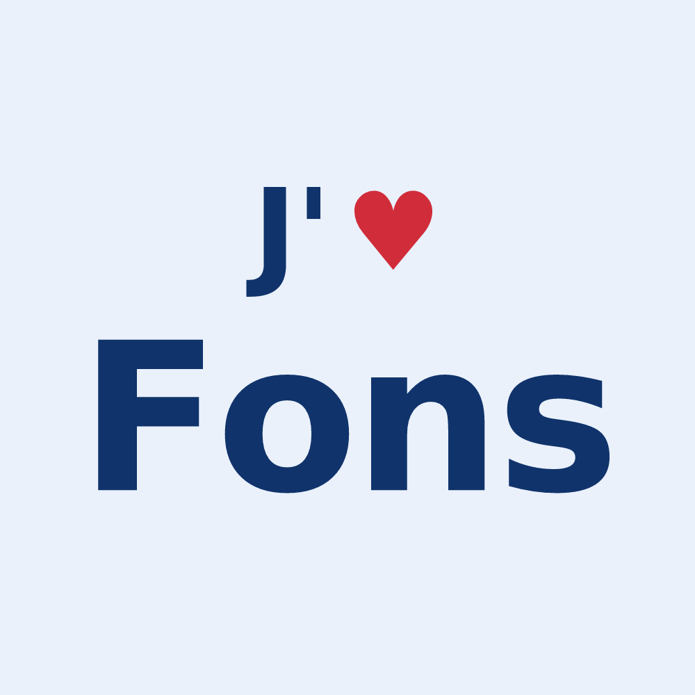 Sticker personnalisé Fons — design J'aime Fons