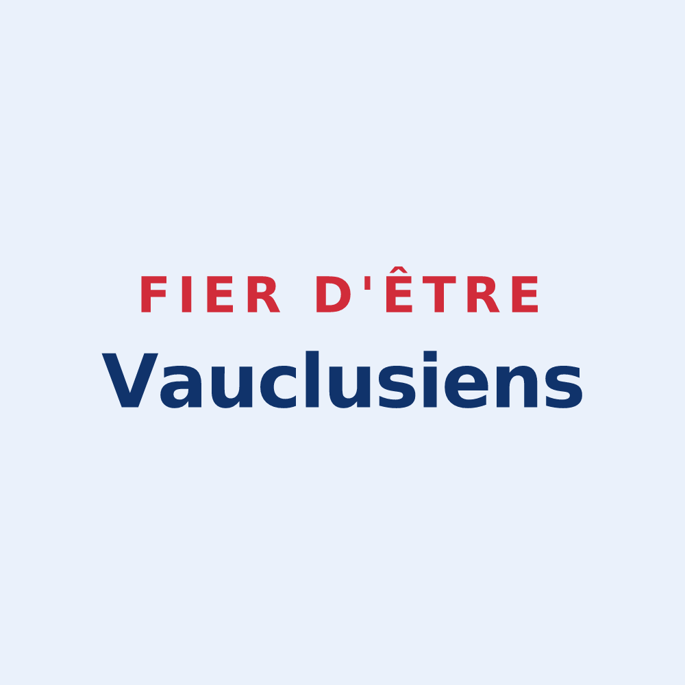 Sticker « Fier d'être Vauclusiens » — design pour Fontaine-de-Vaucluse