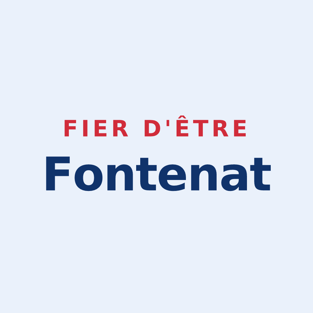 Sticker « Fier d'être Fontenat » — design pour Fontaine-Denis-Nuisy