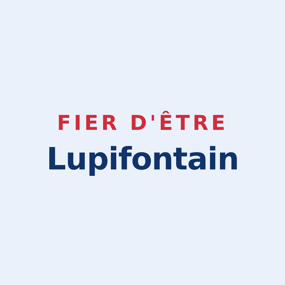 Sticker « Fier d'être Lupifontain » — design pour Fontaine-la-Louvet