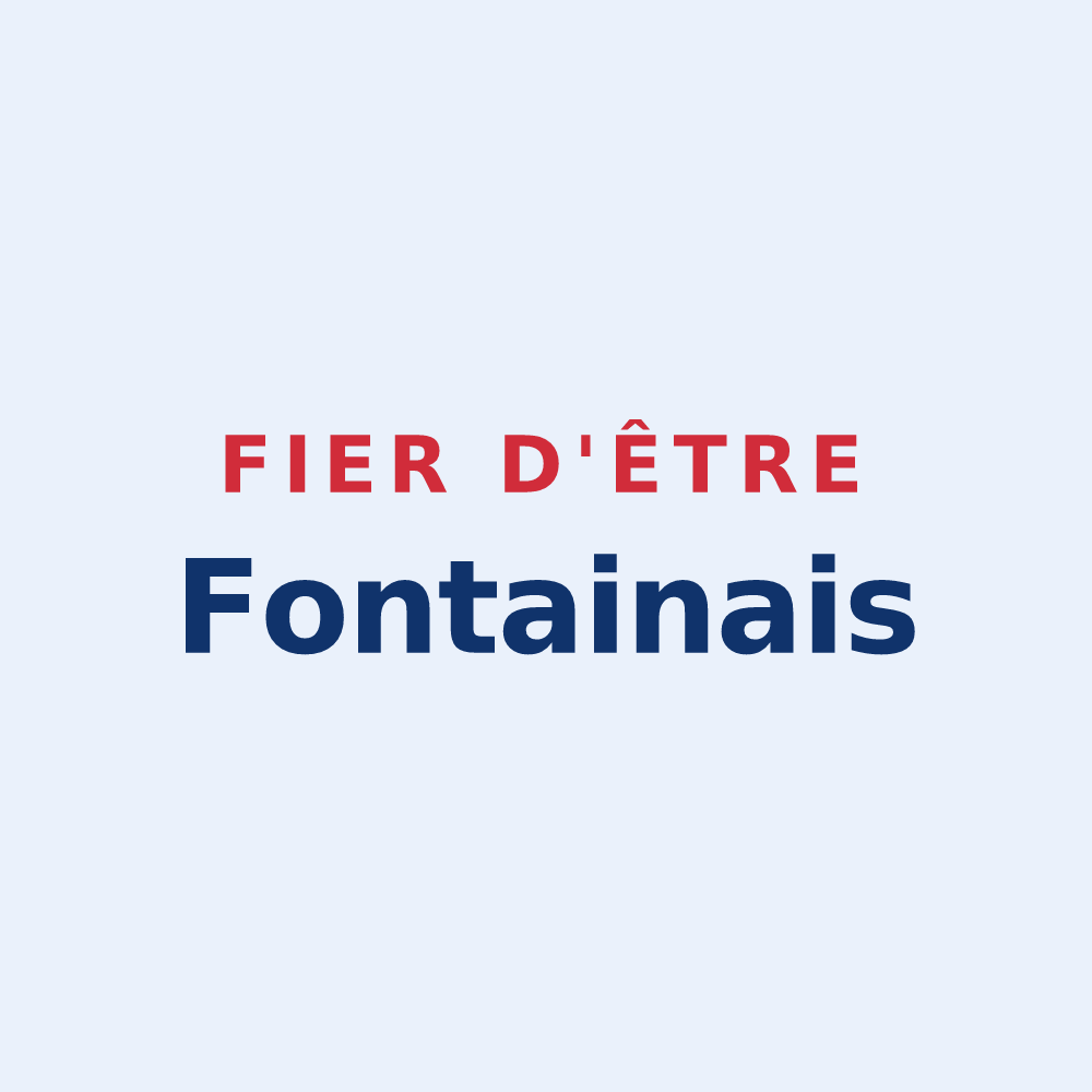 Sticker « Fier d'être Fontainais » — design pour Fontaine-la-Mallet