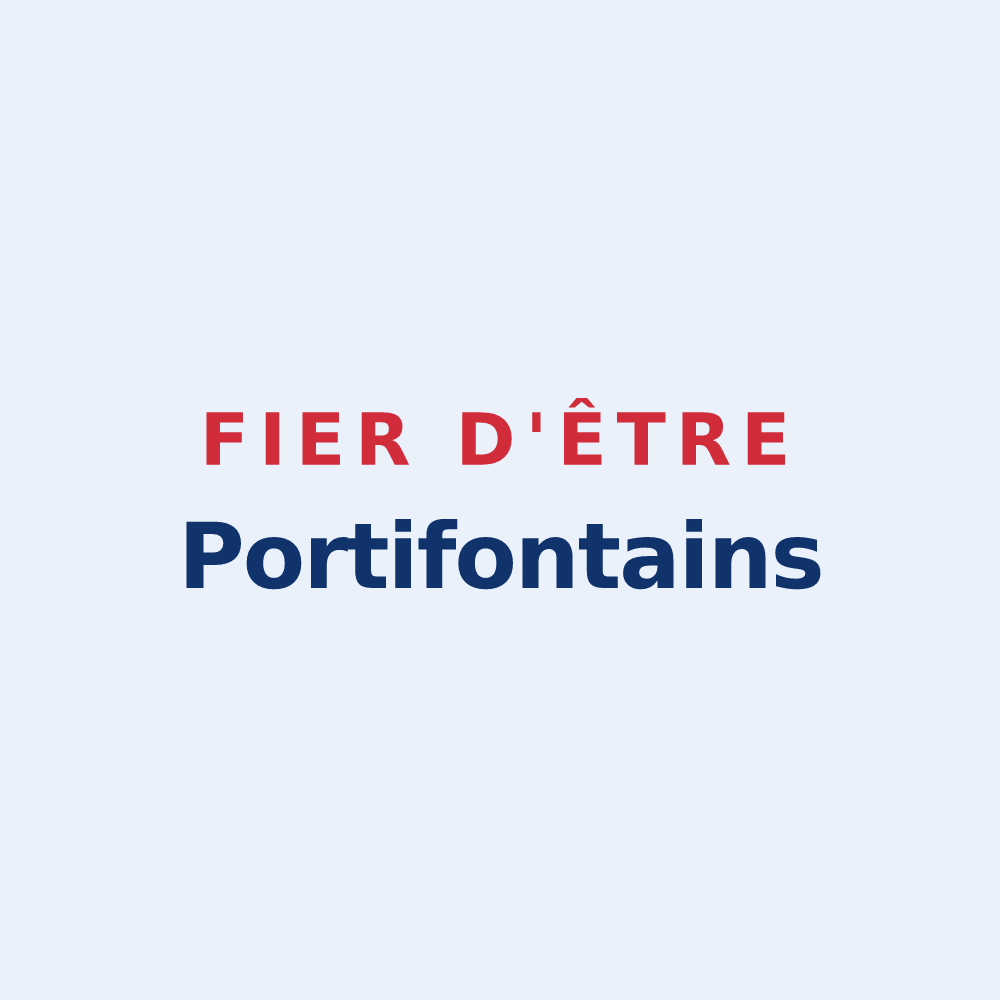 Sticker « Fier d'être Portifontains » — design pour Fontaine-le-Port