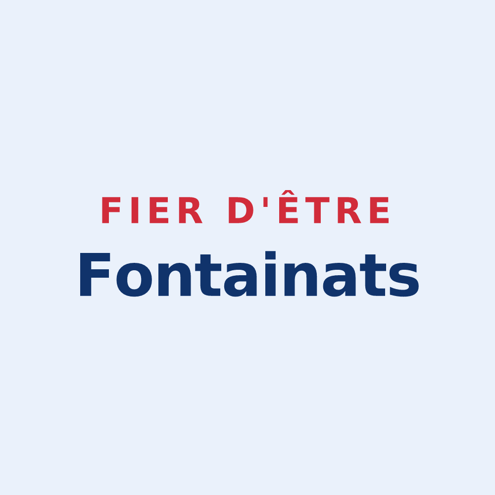 Sticker « Fier d'être Fontainats » — design pour Fontaine-les-Grès