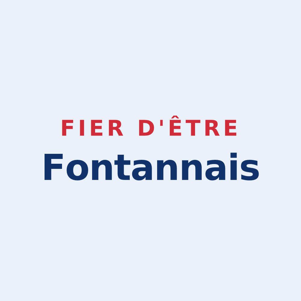 Sticker « Fier d'être Fontannais » — design pour Fontan