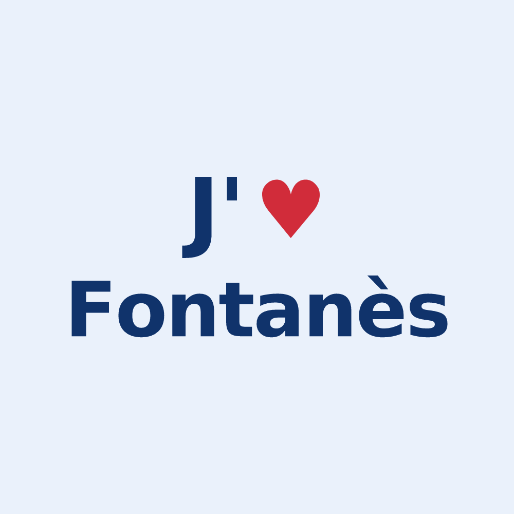 Sticker personnalisé Fontanès — design J'aime Fontanès