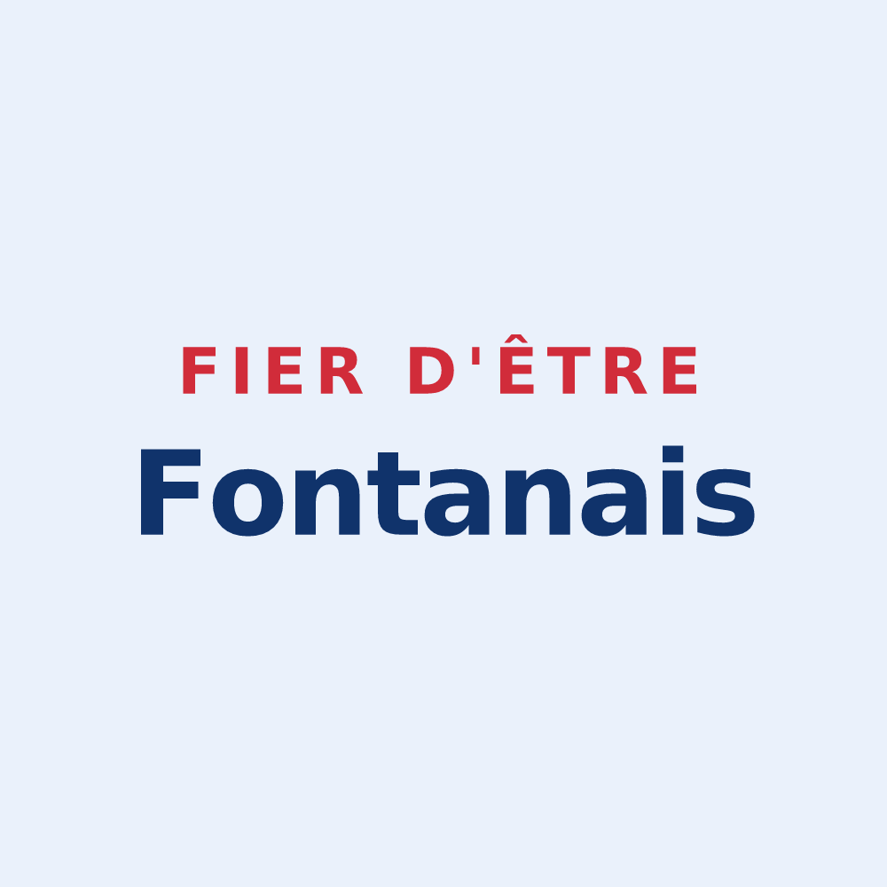 Sticker « Fier d'être Fontanais » — design pour Fontanès