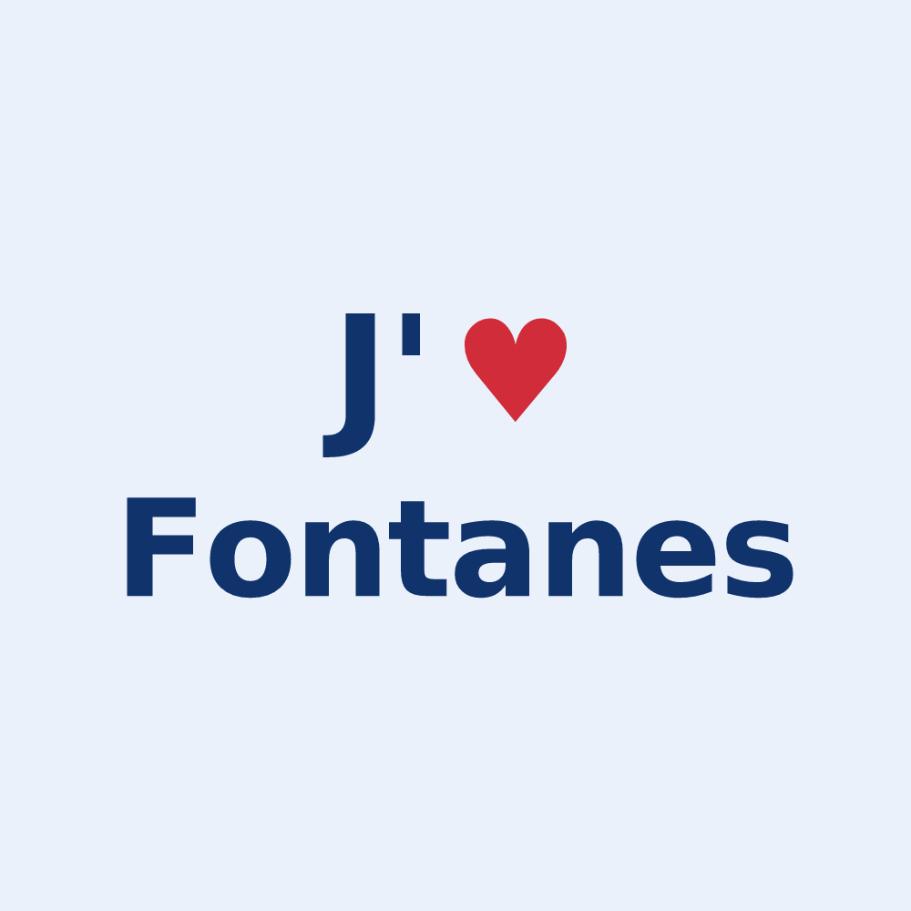 Sticker personnalisé Fontanes — design J'aime Fontanes