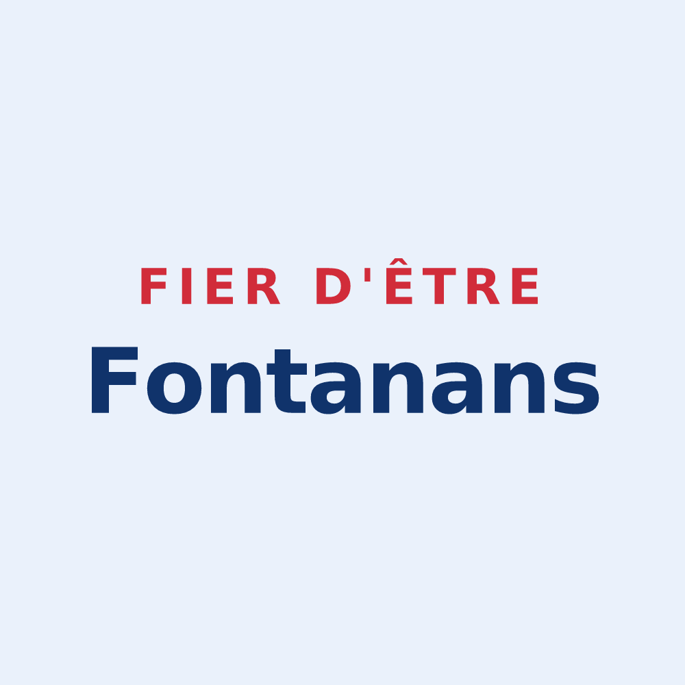 Sticker « Fier d'être Fontanans » — design pour Fontanès-de-Sault