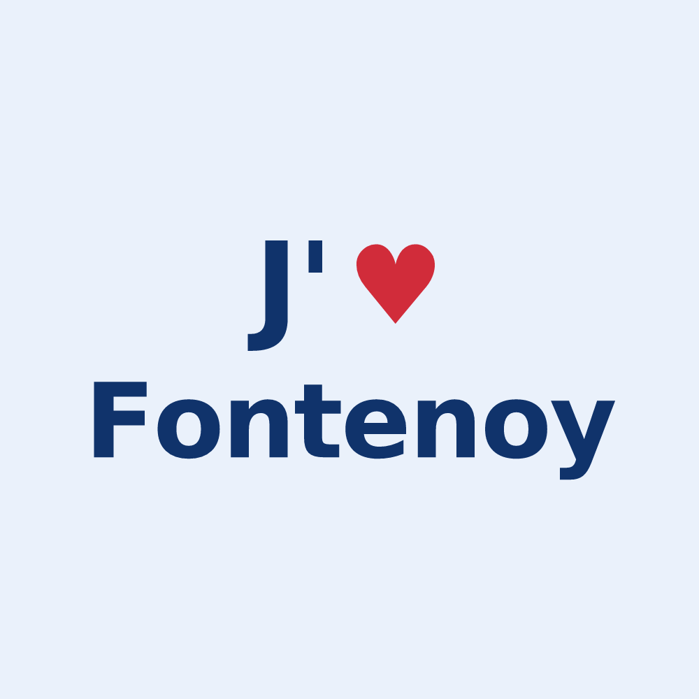 Sticker personnalisé Fontenoy — design J'aime Fontenoy