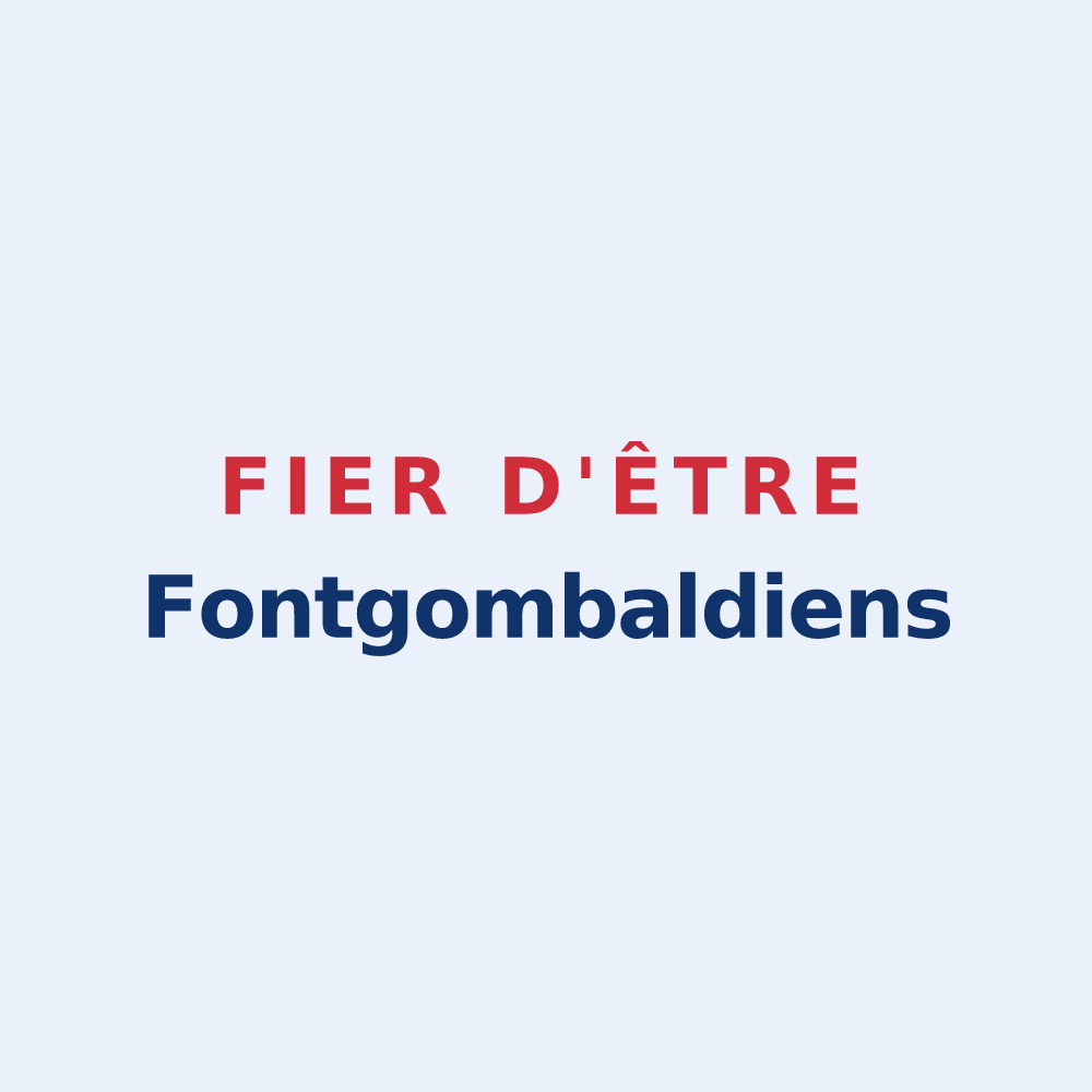 Sticker « Fier d'être Fontgombaldiens » — design pour Fontgombault