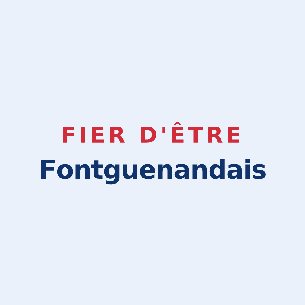 Sticker « Fier d'être Fontguenandais » — design pour Fontguenand