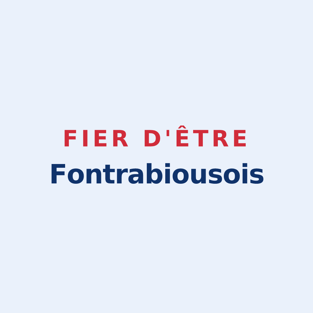Sticker « Fier d'être Fontrabiousois » — design pour Fontrabiouse