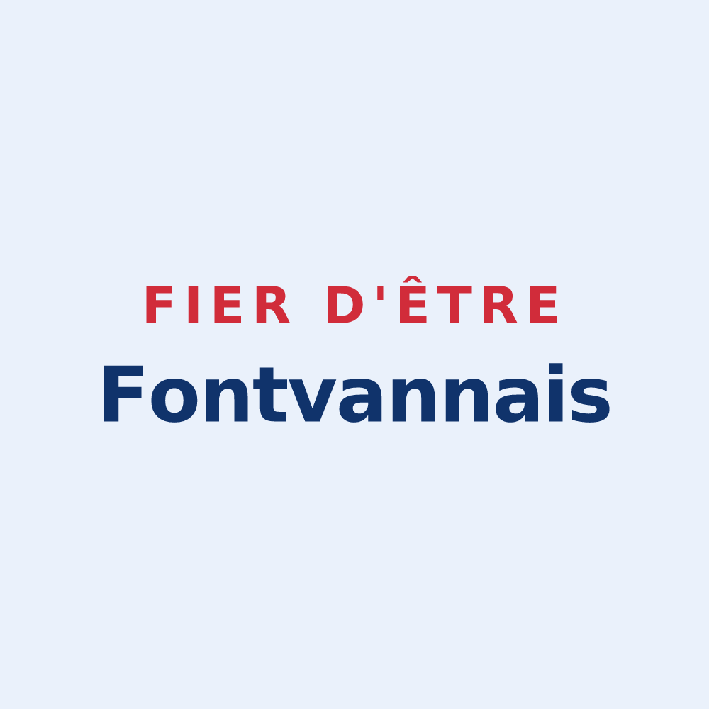 Sticker « Fier d'être Fontvannais » — design pour Fontvannes