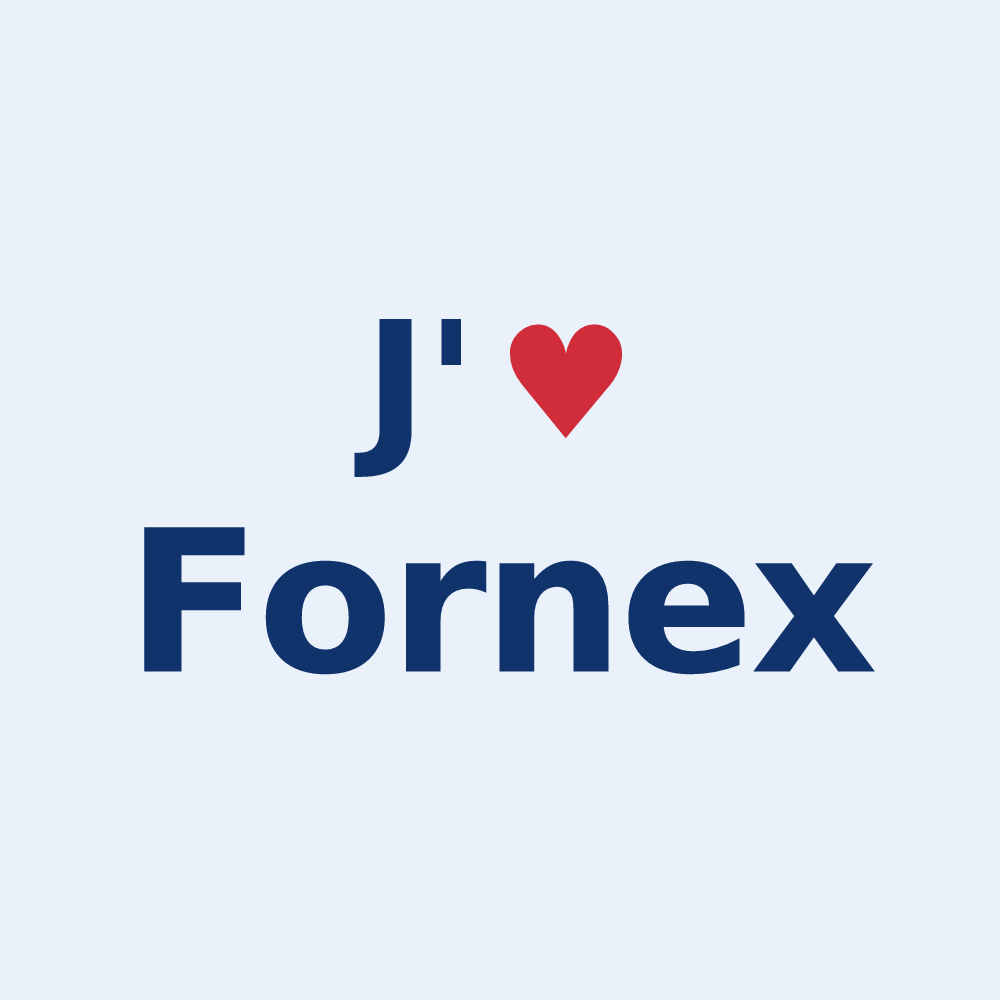 Sticker personnalisé Fornex — design J'aime Fornex
