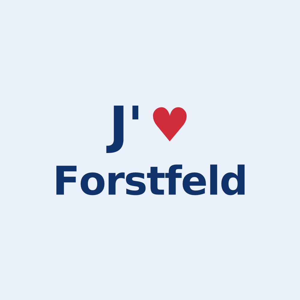 Sticker personnalisé Forstfeld — design J'aime Forstfeld
