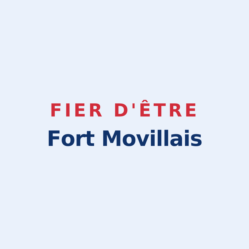 Sticker « Fier d'être Fort Movillais » — design pour Fort-Moville