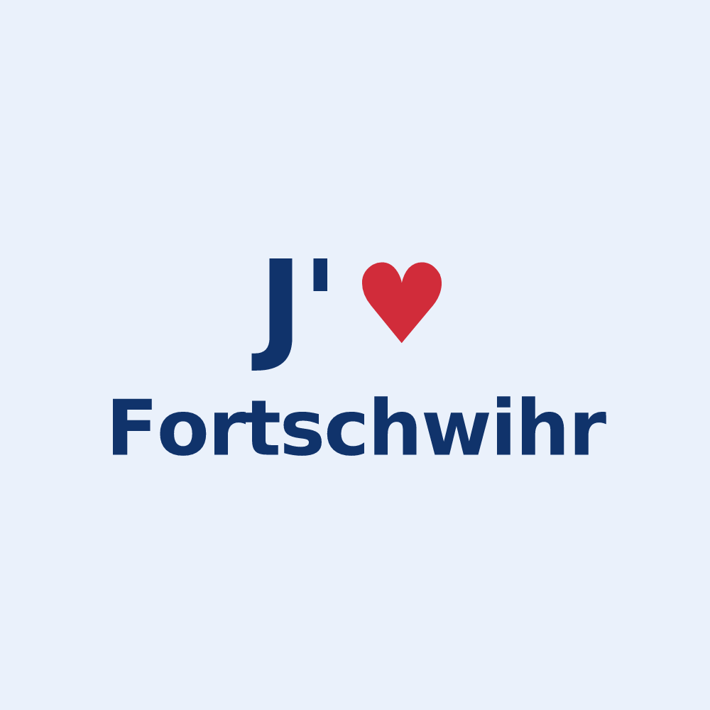 Sticker personnalisé Fortschwihr — design J'aime Fortschwihr