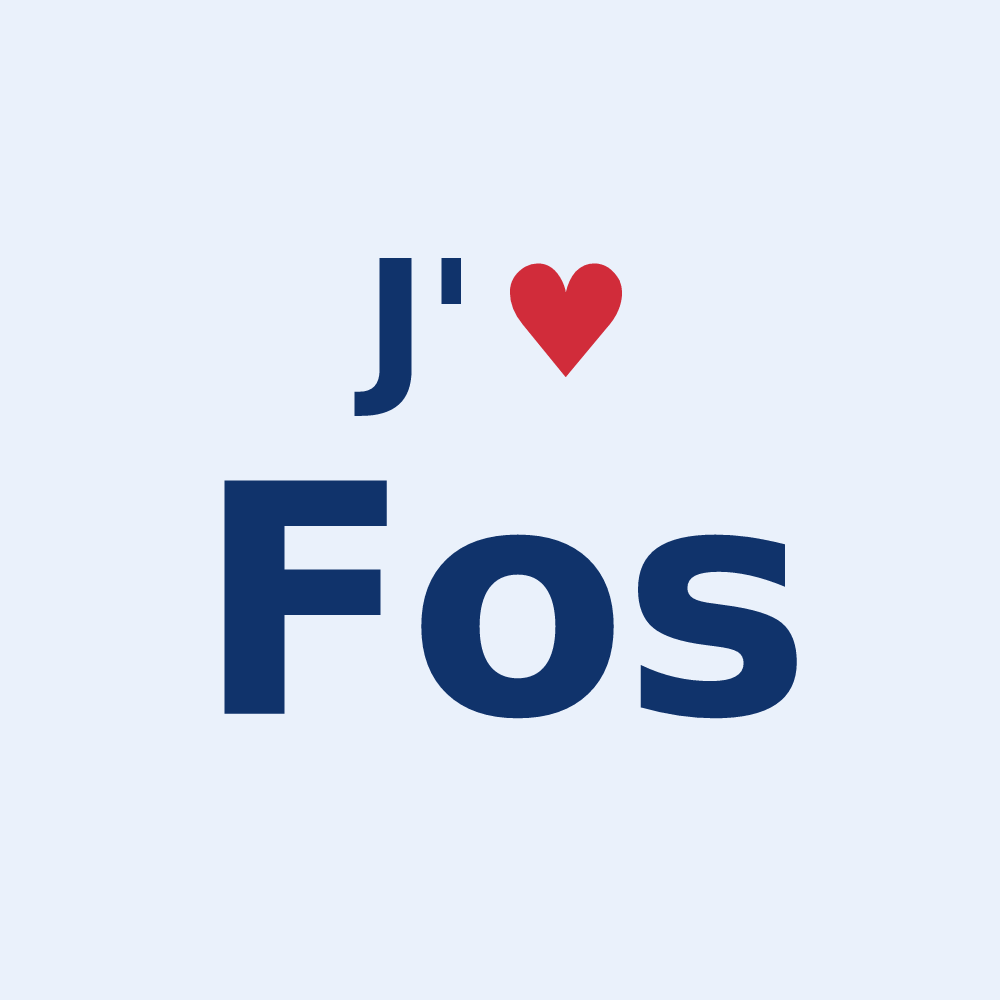 Sticker personnalisé Fos — design J'aime Fos