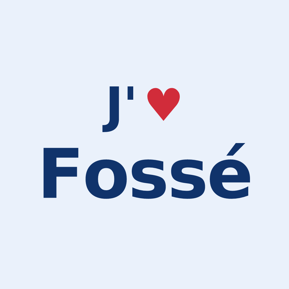 Sticker personnalisé Fossé — design J'aime Fossé