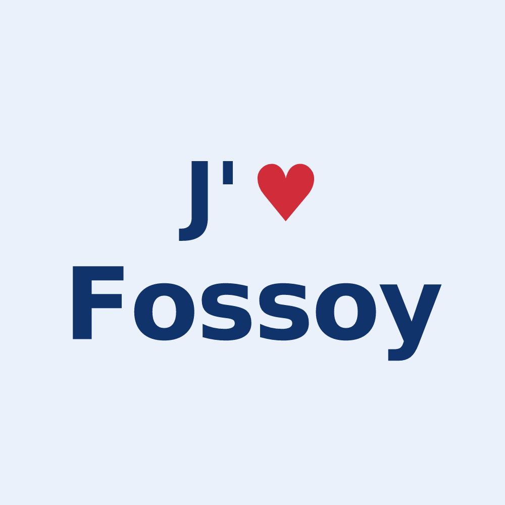 Sticker personnalisé Fossoy — design J'aime Fossoy