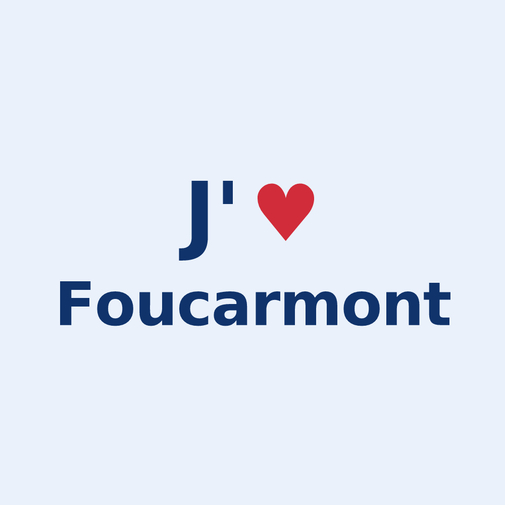 Sticker personnalisé Foucarmont — design J'aime Foucarmont