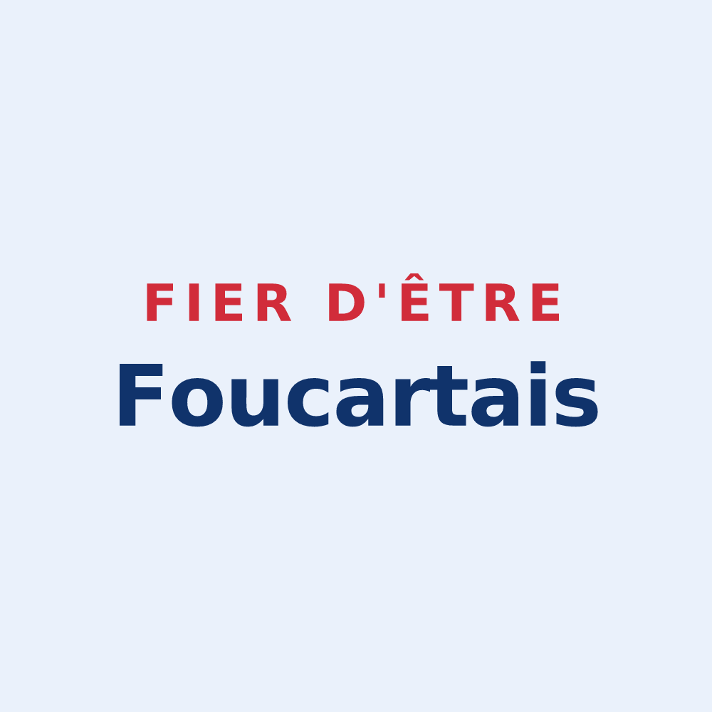 Sticker « Fier d'être Foucartais » — design pour Foucart
