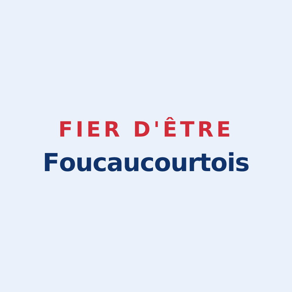 Sticker « Fier d'être Foucaucourtois » — design pour Foucaucourt-Hors-Nesle