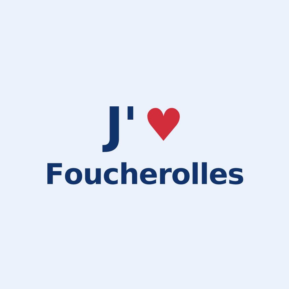 Sticker personnalisé Foucherolles — design J'aime Foucherolles