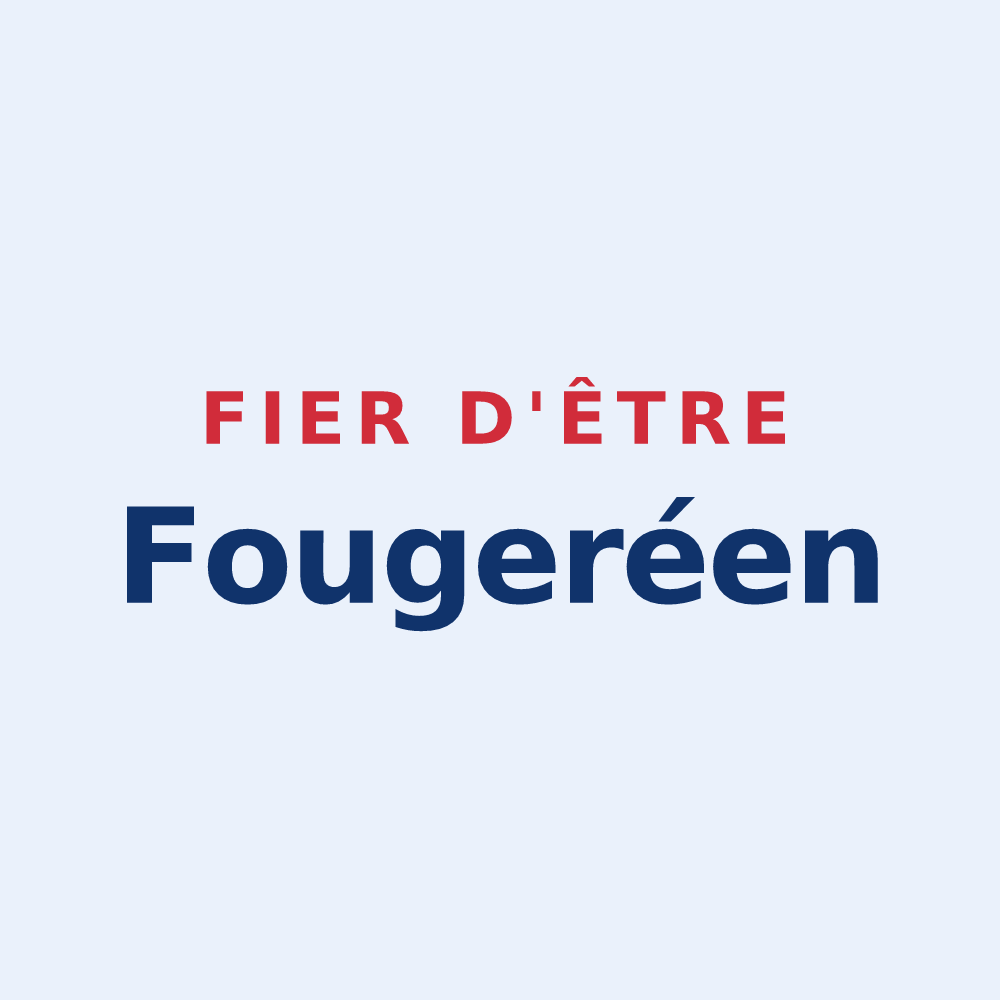 Sticker « Fier d'être Fougeréen » — design pour Fougeré