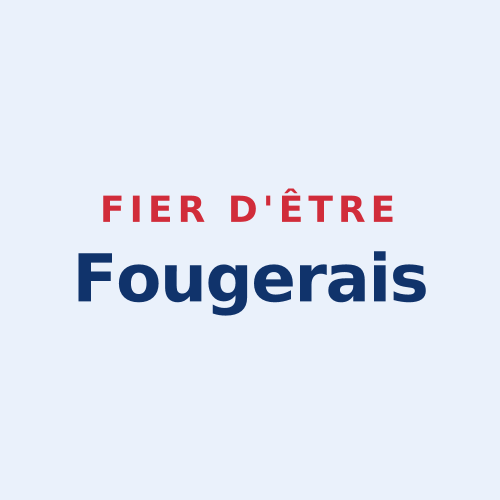 Sticker « Fier d'être Fougerais » — design pour Fougères