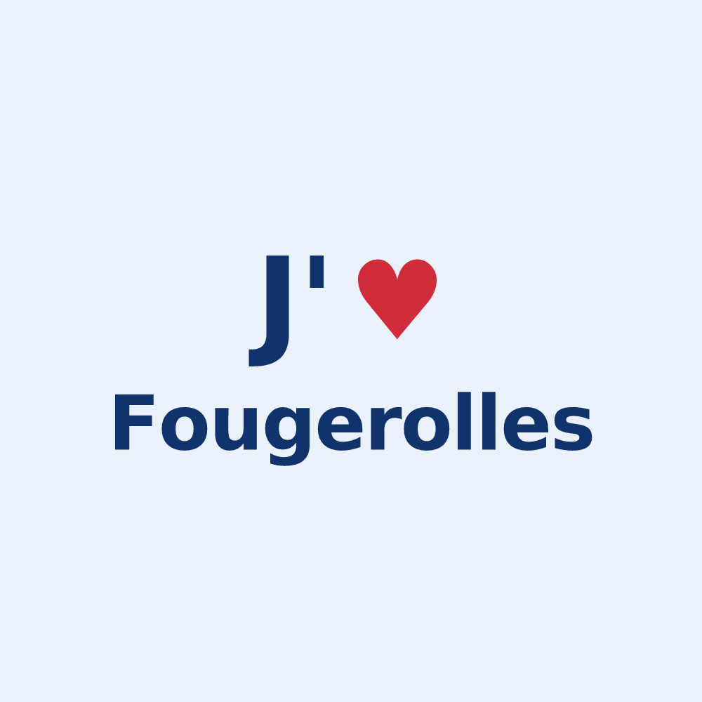 Sticker personnalisé Fougerolles — design J'aime Fougerolles