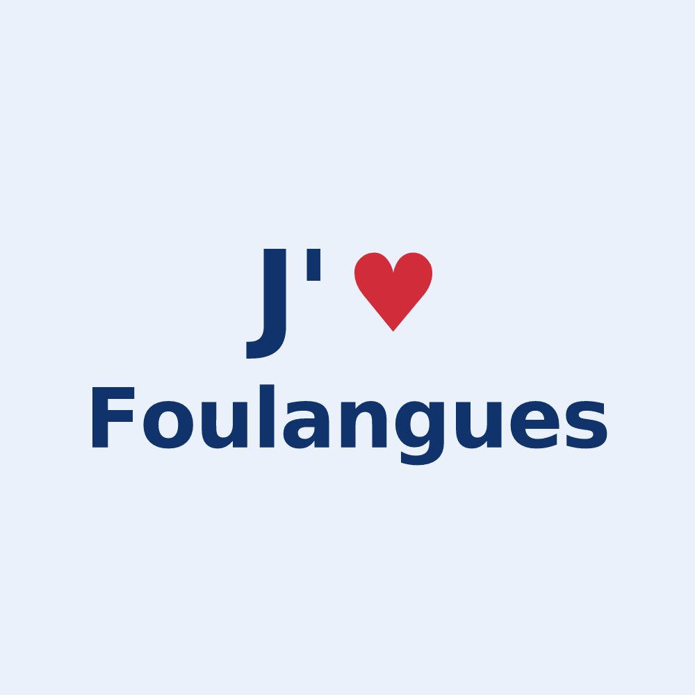 Sticker personnalisé Foulangues — design J'aime Foulangues
