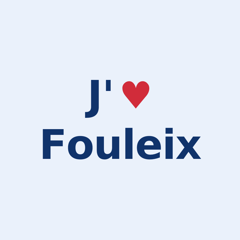 Sticker personnalisé Fouleix — design J'aime Fouleix