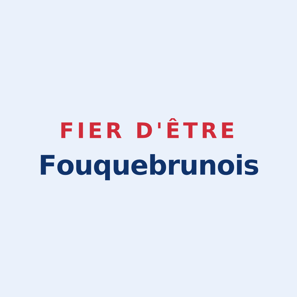 Sticker « Fier d'être Fouquebrunois » — design pour Fouquebrune