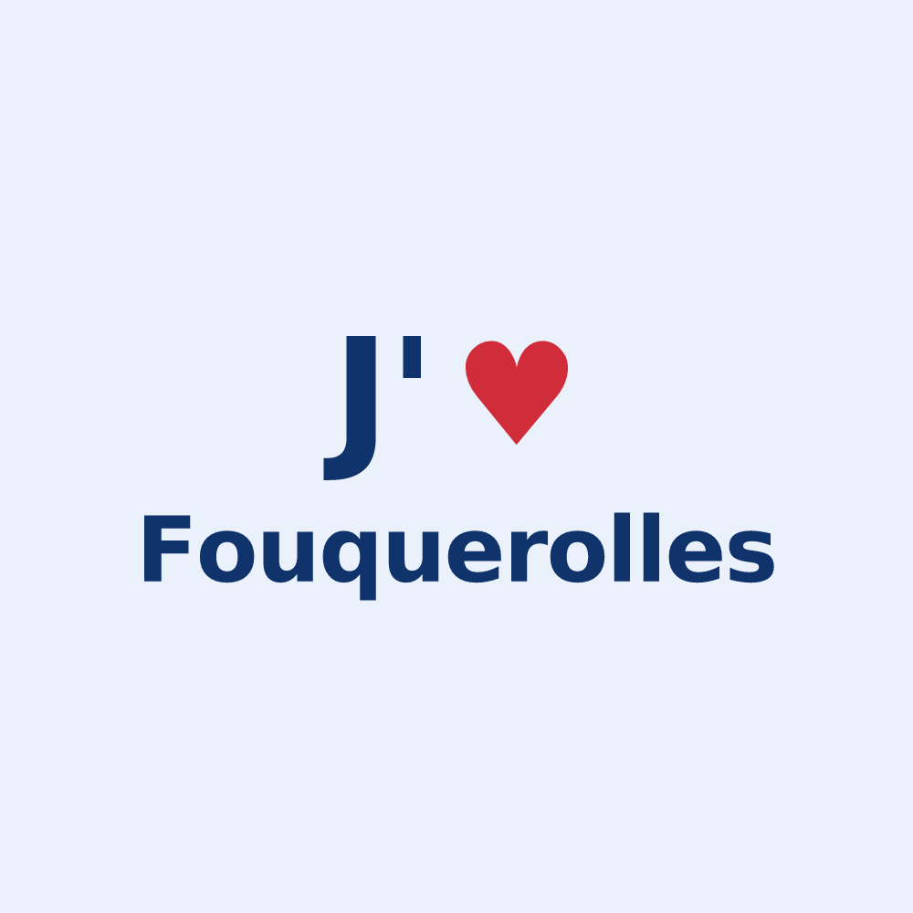 Sticker personnalisé Fouquerolles — design J'aime Fouquerolles