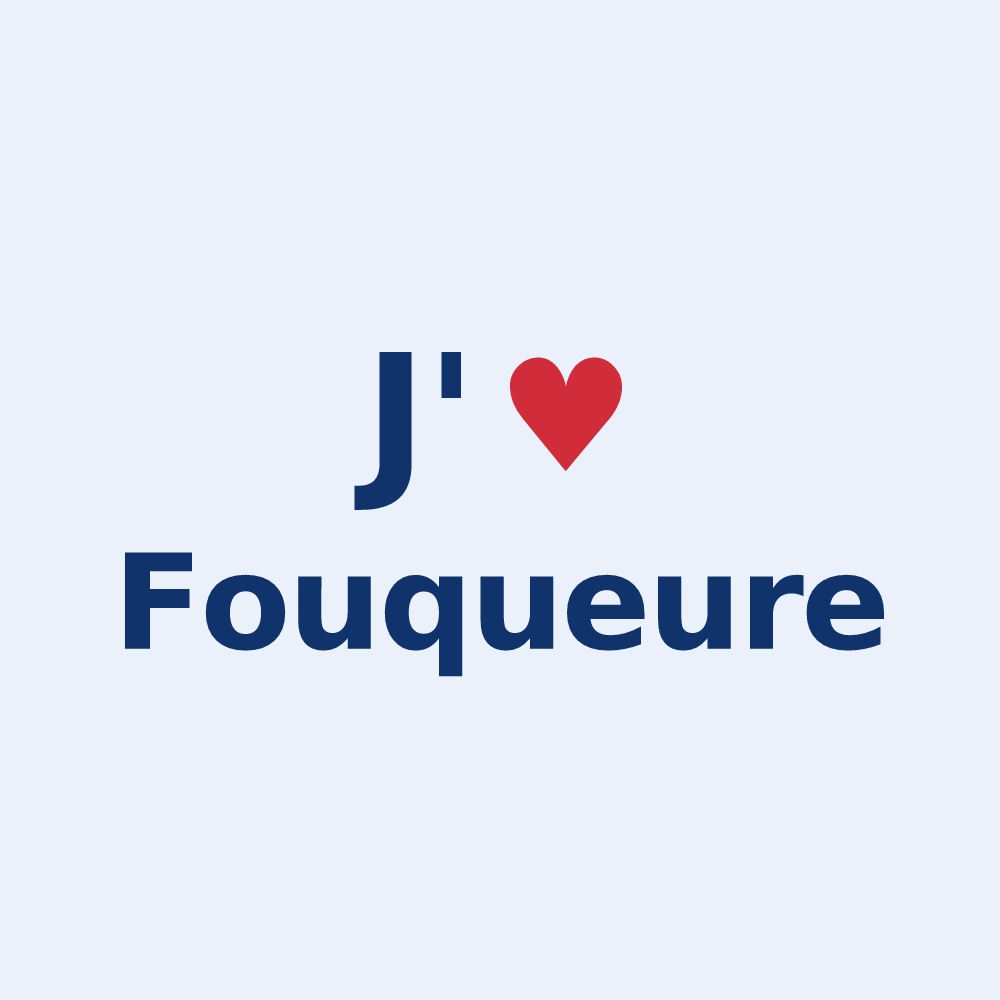 Sticker personnalisé Fouqueure — design J'aime Fouqueure
