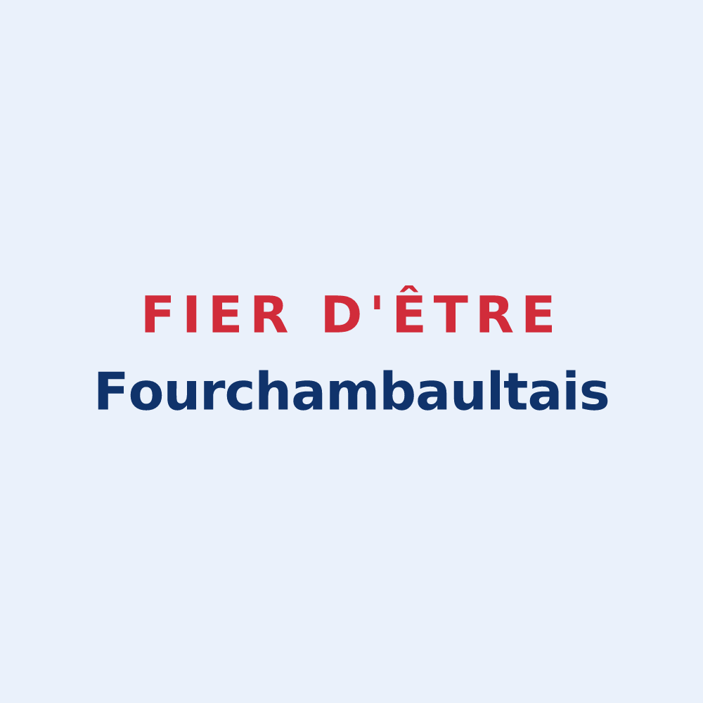 Sticker « Fier d'être Fourchambaultais » — design pour Fourchambault