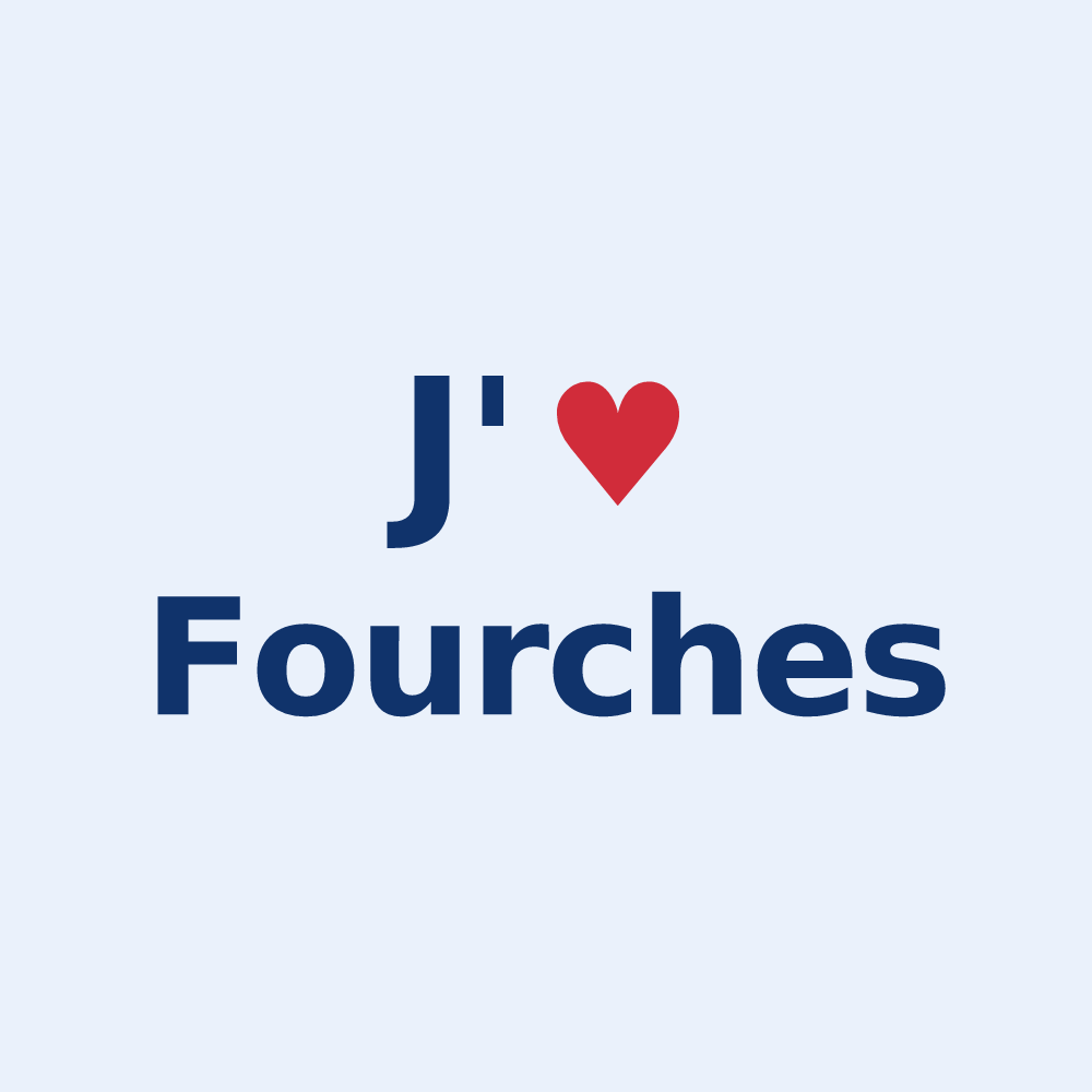 Sticker personnalisé Fourches — design J'aime Fourches