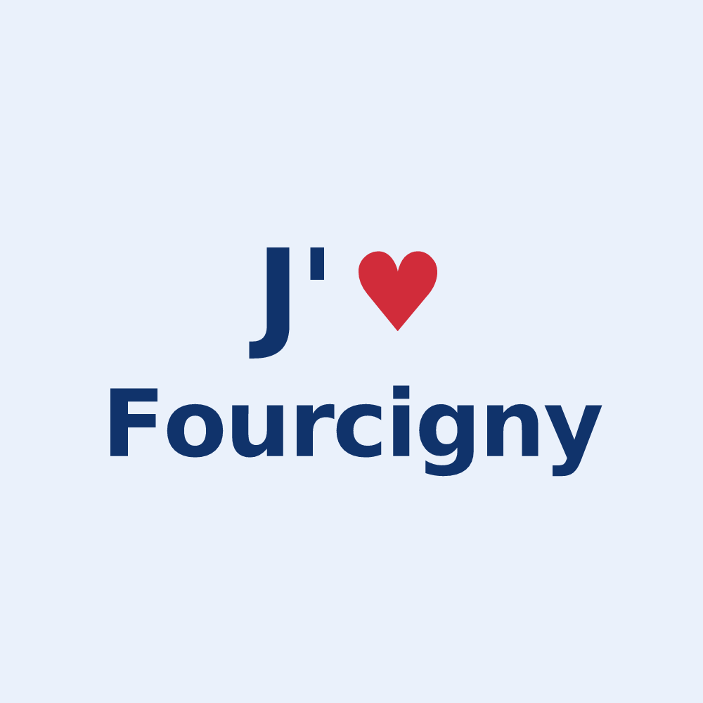 Sticker personnalisé Fourcigny — design J'aime Fourcigny