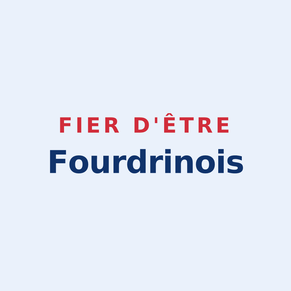 Sticker « Fier d'être Fourdrinois » — design pour Fourdrain