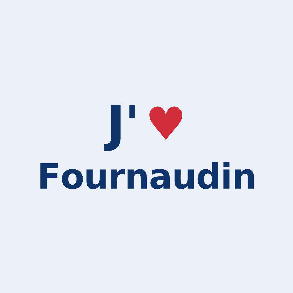 Sticker personnalisé Fournaudin — design J'aime Fournaudin