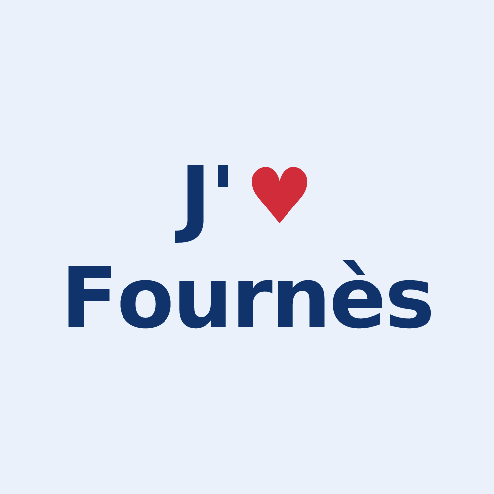 Sticker personnalisé Fournès — design J'aime Fournès