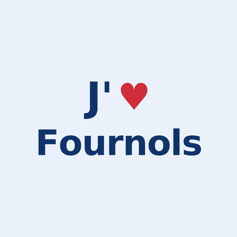 Sticker personnalisé Fournols — design J'aime Fournols