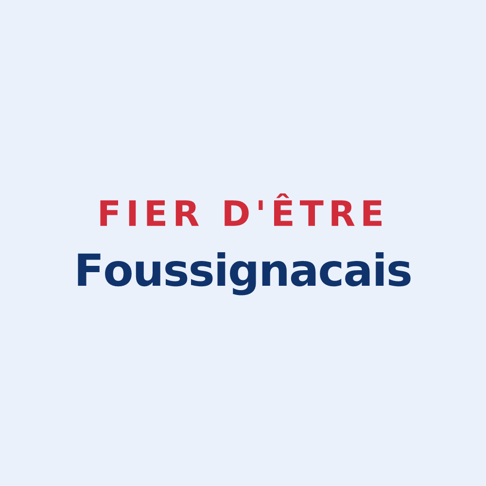 Sticker « Fier d'être Foussignacais » — design pour Foussignac