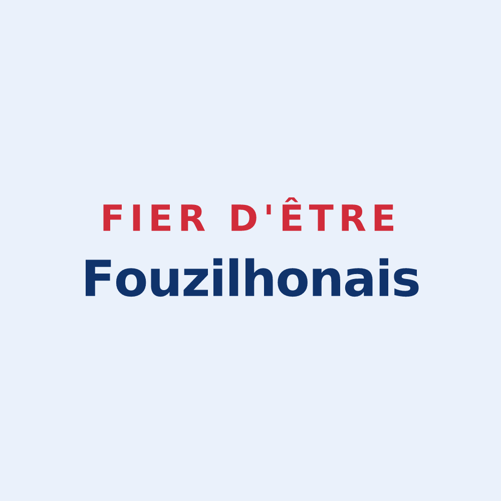 Sticker « Fier d'être Fouzilhonais » — design pour Fouzilhon