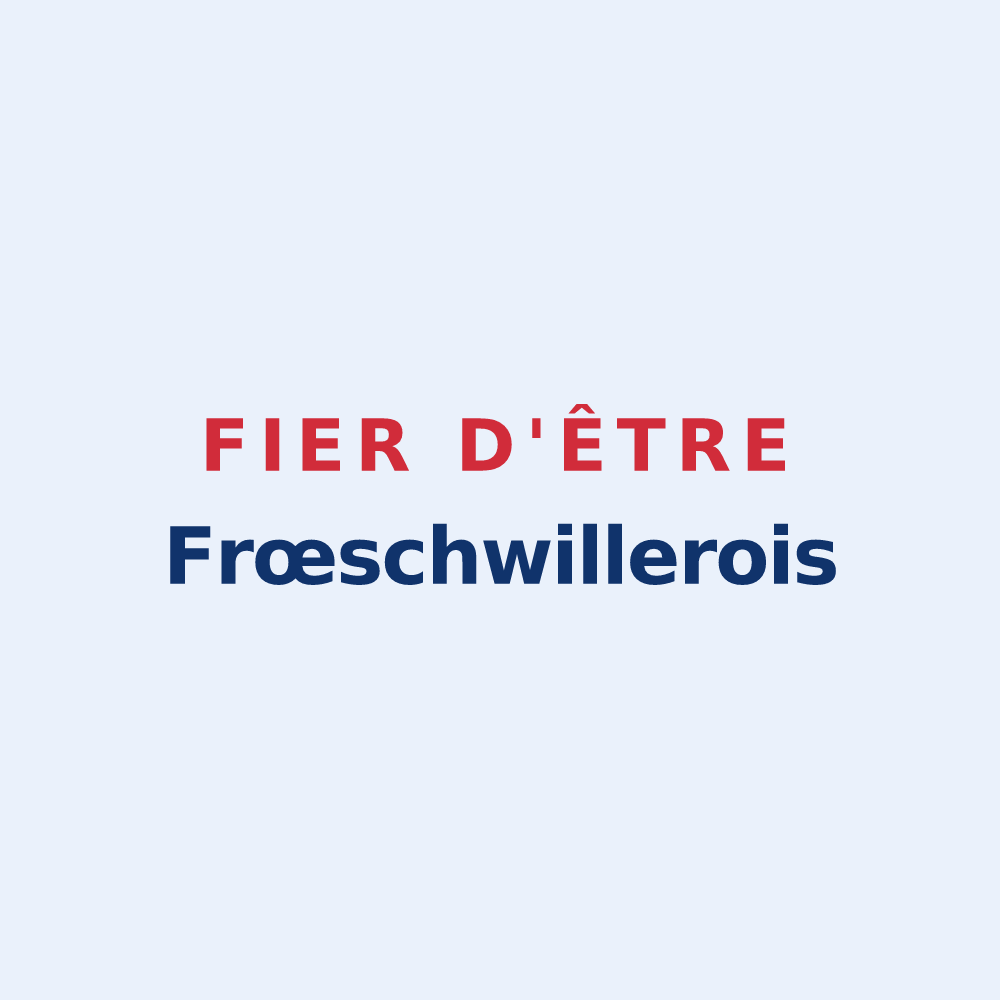Sticker « Fier d'être Frœschwillerois » — design pour Frœschwiller