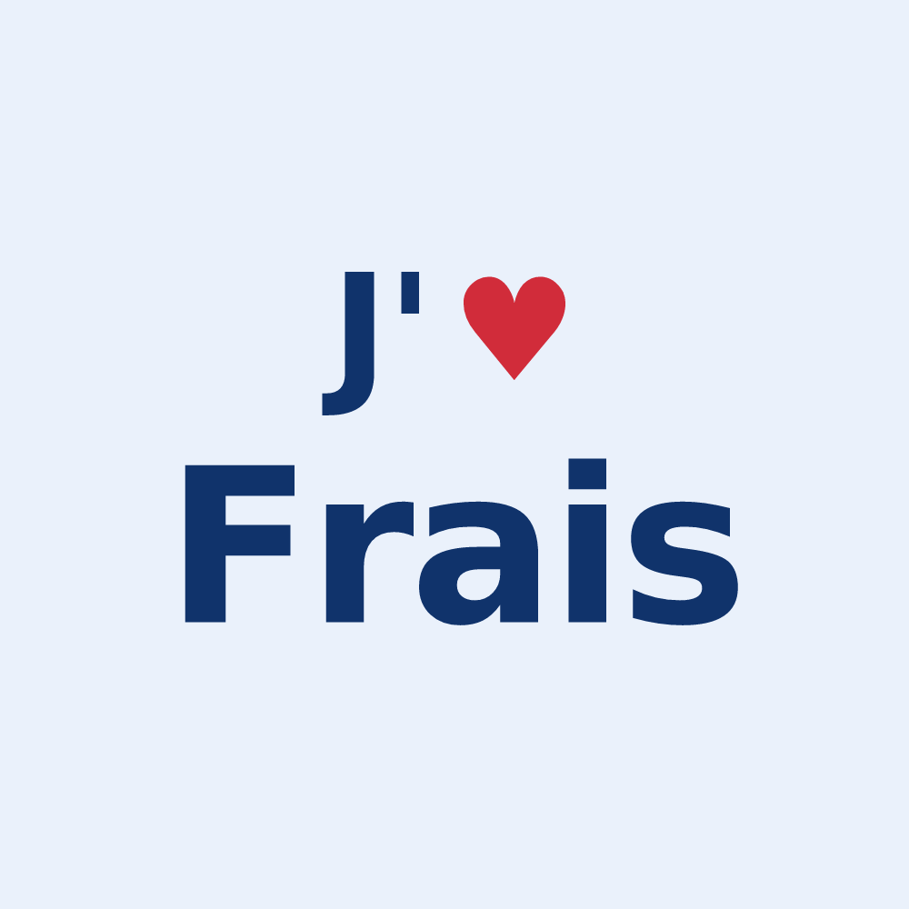 Sticker personnalisé Frais — design J'aime Frais